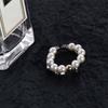 Tassel Chain Baroque Pearl Party Korean Style Women Rings Adjustable Open Ring Index Finger Ring