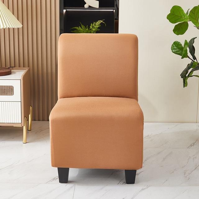 Elastic Plain Fat Sofa Chair Cover Armless Single Sofa Cover Coffee Shop All -Inclusive Fat Stool Cover For Living Dinner Room