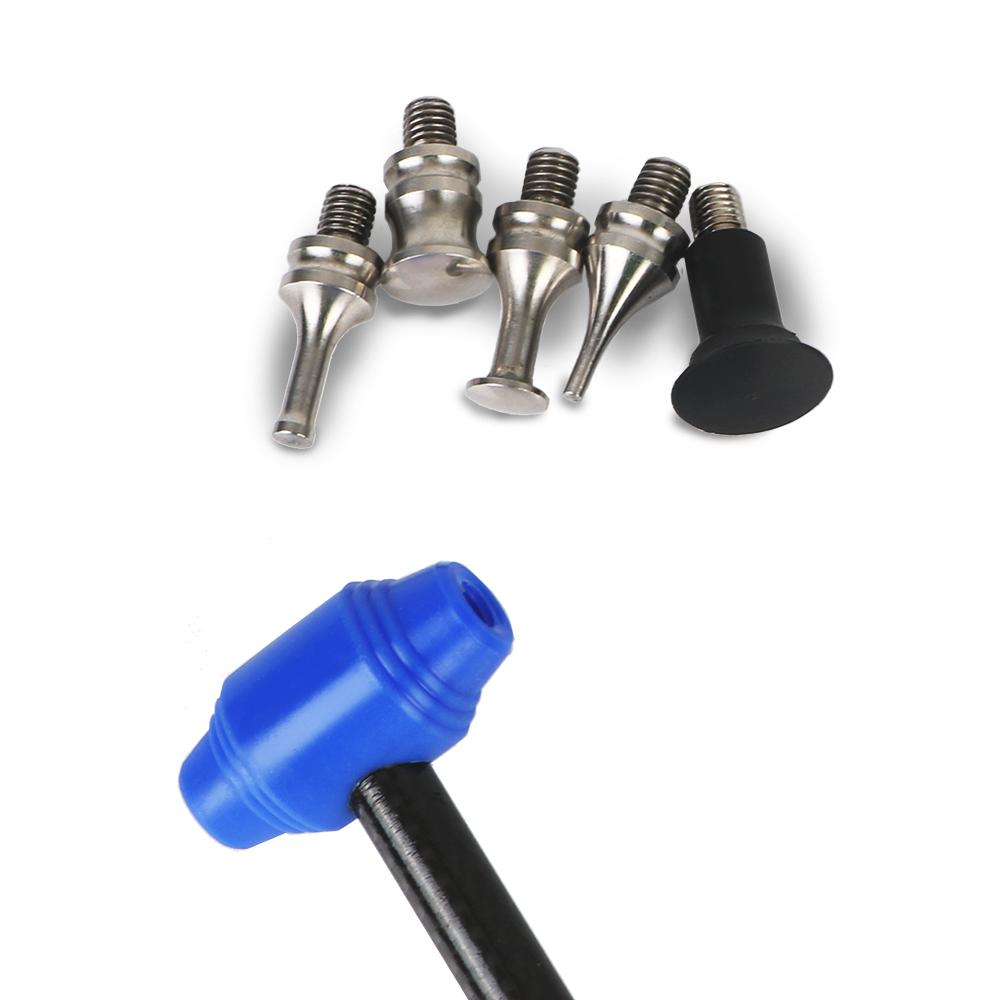 Винт M8, инструмент для ремонта вмятин автомобиля, молоток из титанового сплава с ручкой из углеродного волокна, комплект для ремонта кузова, автомобильный аксессуар