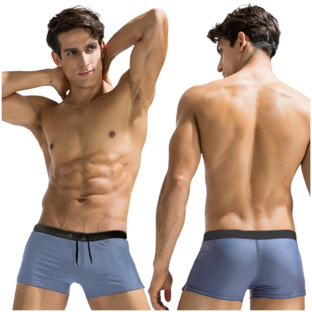 Men's swimming shorts, swimming trunks, swimming pool shorts, beach shorts, blue Men's swimming shorts, blue XXL