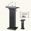 Multifunctional Podium with Wireless Mic & Light Strip - Hotel Lobby Media Lectern