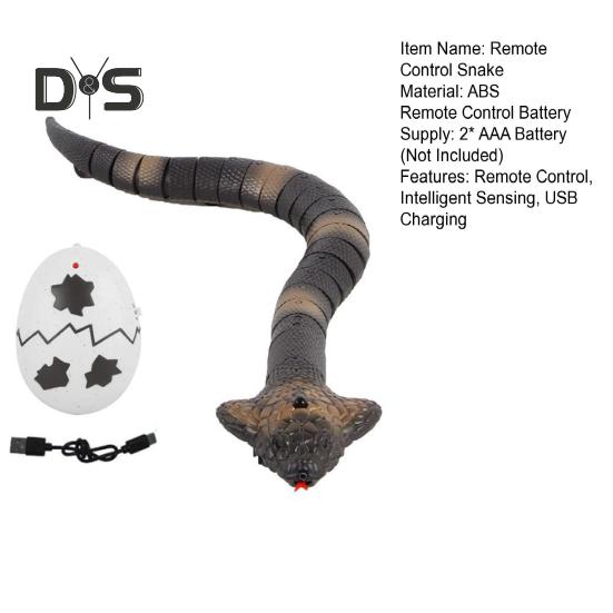Пульт дистанционного управления змея перезаряжаемая реалистичная игрушка змея с дистанционным управлением интеллектуальная сенсорная игрушка для кошек инфракрасный контроллер игрушки змея розыгрыши подарки для детей