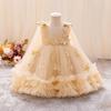 Baby Dress 0-5 Years Old Birthday Party Wedding Sleeveless Butterfly Mesh Fluffy Cute Girl Princess Dress