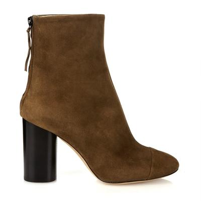 Модные весенне-осенние короткие ботинки Женские удобные на толстом каблуке Замшевые с бахромой На молнии Однотонные Повседневные туфли для города Ботильоны