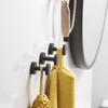 5pcs Elegant Decorative Door Hook Set Capacity Portable Accessory for Loofah Robe Coat Hat Key In Bathroom Or Shower