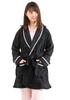 Eye Warm Fleece Winter 47004 K's Women's Gown, Loungewear, Pajamas, Nightwear, Loungewear, (F, Black)