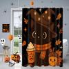 Halloween Cats Pattern Bathroom Shower Curtain With 12  Hooks Home Bathroom Decor And Accessories