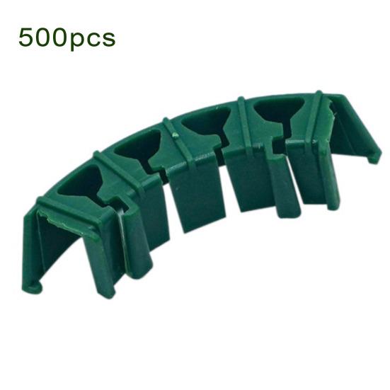 100Pcs Plant Clips Flower Stem Support Easy To Use Reusable Tomatoes Peppers Plant Vine Vegetable Fastening Clips Plant Benders