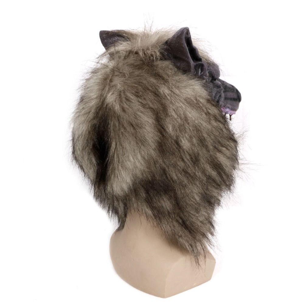 Horror Latex Wolf Head Mask Latex Halloween Wolf Costume Cosplay Ghost Festival