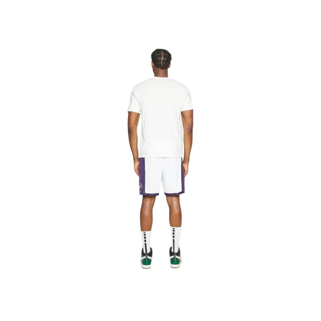 Nike Спортивные шорты Dry-Fit Dri-Fit Los Angeles Lakers с логотипом и цветными блоками, мужские брюки белого цвета DO9661-100