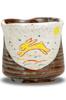 Stylish Kutani Ware Teacup with a Winged Rabbit Design from Waza No Made In Perfect As a Birthday or 88th Birthday Kura. Japan. Gift, 60th, 70th,