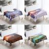 Natural Landscape Tablecloth Camping Antifouling Waterproof Rectangular Dining Table Home Decoration