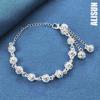 925 Sterling Silver 8mm Hollow Ball Chain Bracelet Fashionable Wedding Jewelry