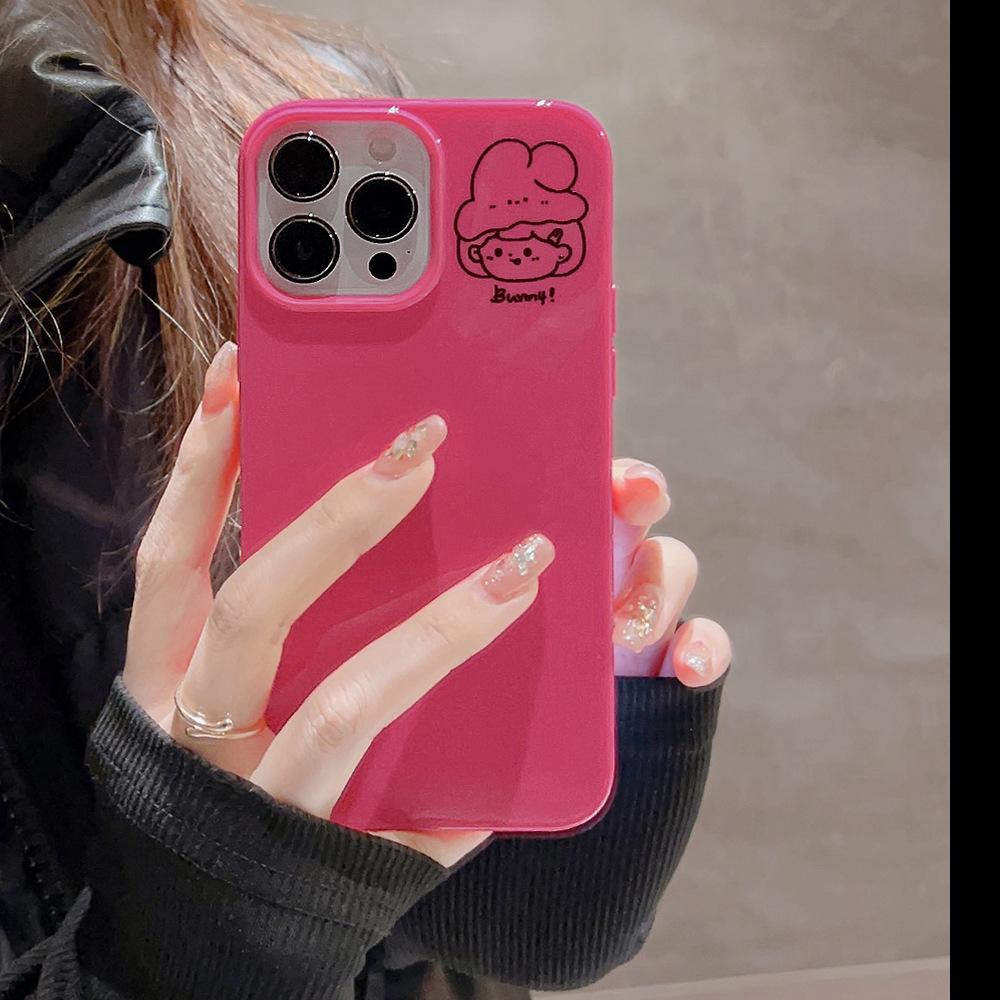 Пара Подходит для Iphone16 Apple 15pro Max Чехол для мобильного телефона 11/Xs Глянцевый 8p Силиконовый 14 Пара 12 Мягкий