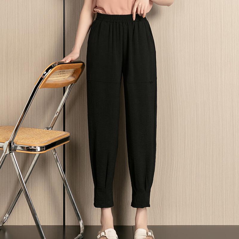 WoXue Женские зауженные брюки на резинке на лето 2025