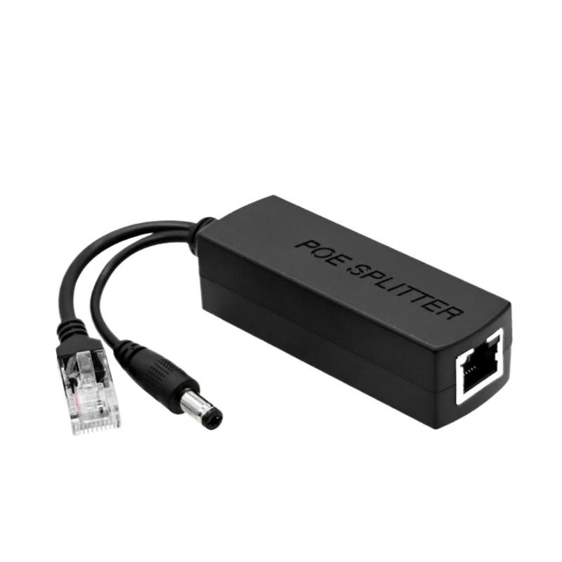 1 шт. POE Сплиттер Адаптер 48 В до 12 В IEEE 802.3af Выходная мощность через Ethernet Сплиттер Адаптер Система безопасности DIY Аксессуары