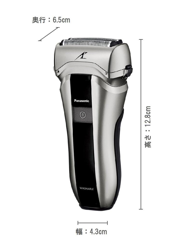 Panasonic Компактная бритва Ram Dash с тремя лезвиями, серебристого цвета, мужская ES-CT20-S