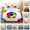 Футбольный пододеяльник, комплект королевского размера, постельное белье с футбольным принтом, домашние покрывала для мужчин и мальчиков, спортивные пододеяльники, комплект постельного белья