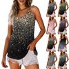 Women Summer V Neck Tank Tops Loose Fit Sleeveless Spaghetti Strap Shirts