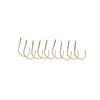 100Pcs 1 Box High Quality 10 Sizes Carbon Steel Fishook Durable Head Fish Bait Fishing Hooks