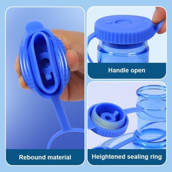 2Pcs 5 Gallon Water Jug Silicone Lid Food-Grade Bucket Cover BPA-Free Sealed Bucket Cap Easy Install Leak-Proof Replacement Cap