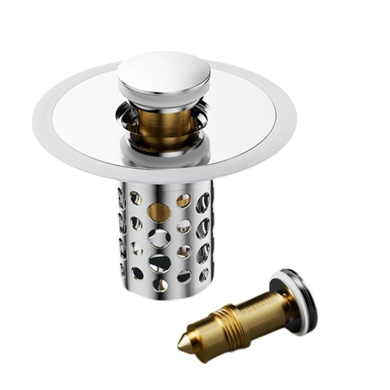 Practical Bathtubs Drain Stoppers And Drain Collector Bounces Designs Without Clog Filter Basket Accessory for Drain