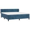 3127629 vidaXL Divan Bed and Mattress Dark Blue 180x200cm Velvet