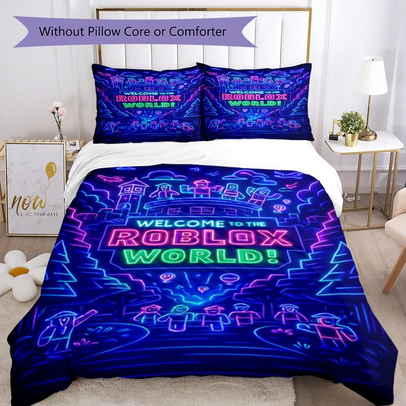 Roblox Bedding Set Suitable For Guest Room Machine Washable Christmas Gift