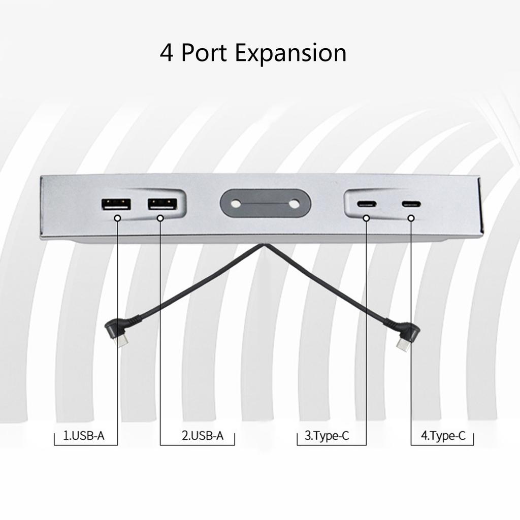 For Car 3/Y Center Console Glovebox USB Hub Port Charging Data Transfer Adapter Docking Station Expansion SplitterPart