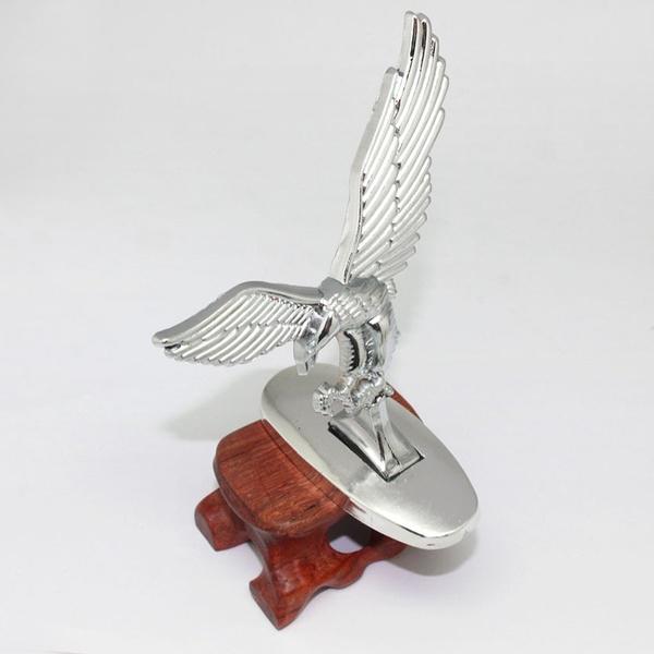 Popular Vintage Universal 3D Eagle Car Logo Front Hood Ornament Bonnet Metal Hood Sticker ADM