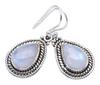StarGems® Natural Moonstone Handmade 925 Sterling Silver Earrings 1.25" F5929