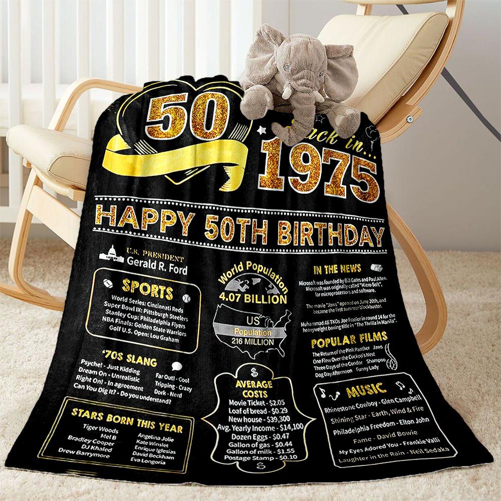 50 Years Of Love And Laughter flannel,Lightweight,Flannel Blanket,Comfortable Blanket, Sofa Blanket, gift blankets,Holiday gift blanket Blankets