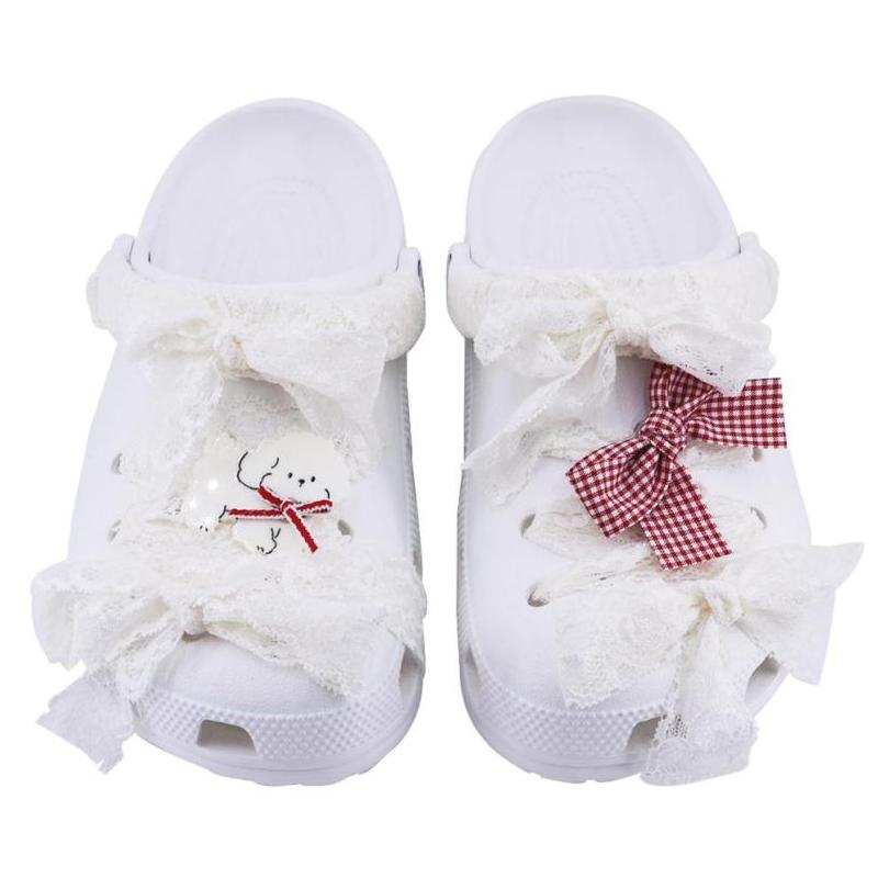 Crocs Классические клоги SDS на шнуровке, щенки, унисекс, белые