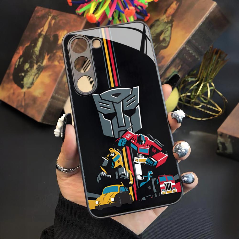 Transformers Phone Case for Samsung Galaxy S24 S23 S22 S21 S20 A24 A34 A54 A53 Note20 M54 Fe Ultra Plus Glass