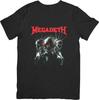 Музыкальная футболка Megadeth Унисекс для мужчин и женщин Качественная хлопковая футболка Черная