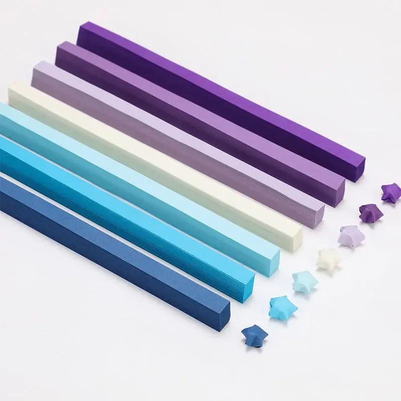 540 листов 27 цветов полоски бумаги для звезд двусторонняя цветная бумага для оригами «счастливая звезда» для DIY, ручной работы, искусство, украшение дома