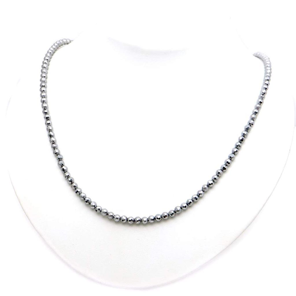 Terahertz Ore Mirror Easy To Magnetic Length Approximately 60cm [GOLD STONE] Necklace, Cut, 4mm, Light, Sparkling, Wear, Type,