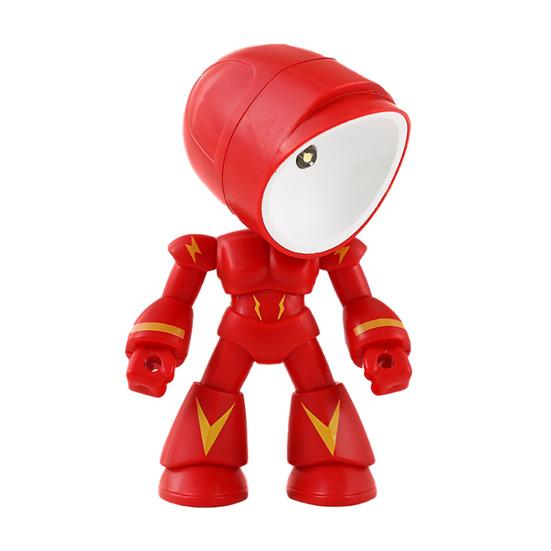 Подвижный робот-ночник, светодиодная настольная лампа с гибким плечом, беспроводной портативный декор для офиса, спальни