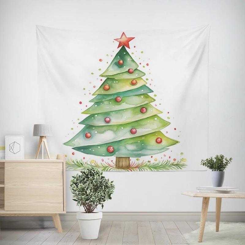 Новогодний рождественский хрустальный шар Рождественская елка Узор Гостиная Спальня Декоративный гобелен