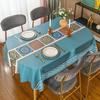 Прямоугольная скатерть, водостойкая маслостойкая крышка для стола, украшение для вечеринки, дома, свадьбы, кофейни, обеденная крышка с геометрическим узором