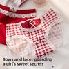 Ladies Autumn and Winter New Lovely Cotton Antibacterial Year Wedding Red Underwear