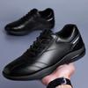 Autumn Men's Leather Shoes New Sports And Casual Leather Shoes Korean Style Soft Sole Wear-Resistant Travel Sports Leather Shoes
