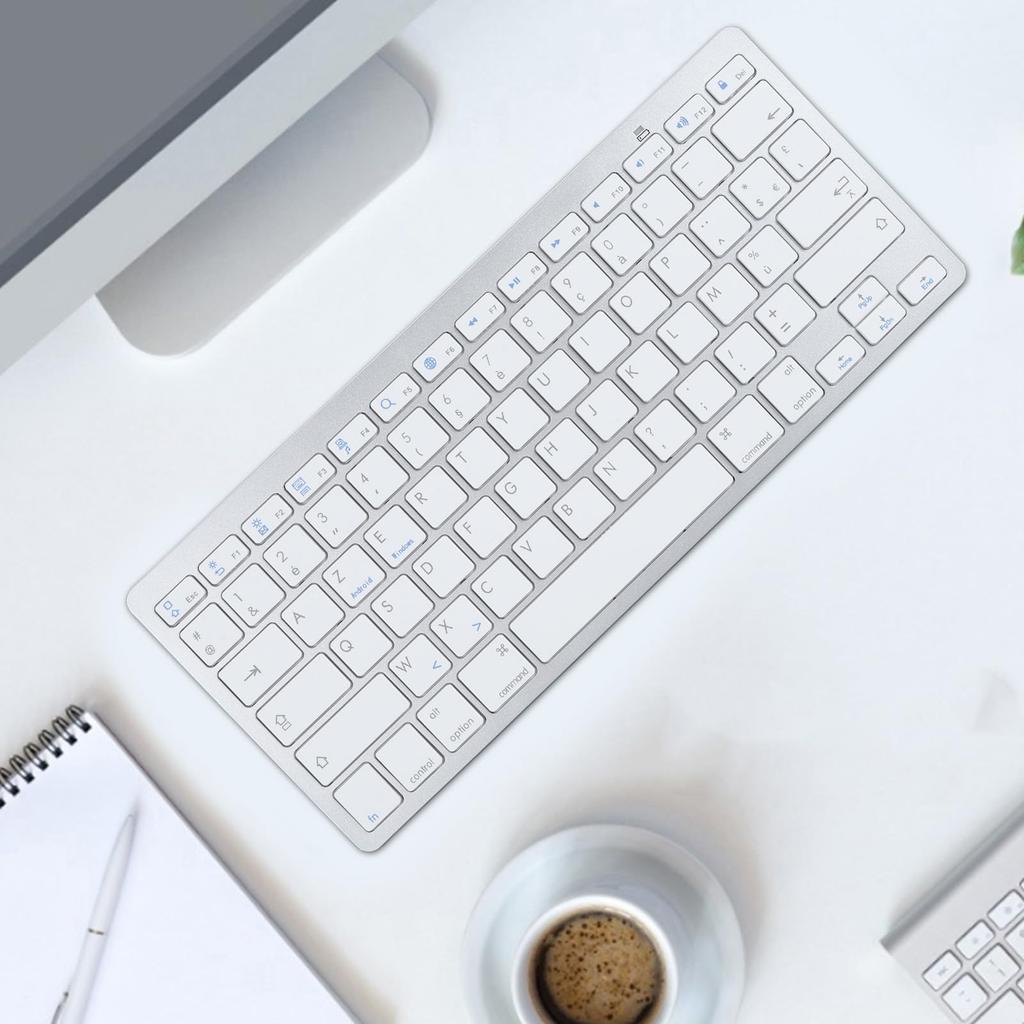 Беспроводная Bluetooth-клавиатура, немецкая, французская, испанская, итальянская, англоязычная двуязычная клавиатура, ультратонкая беспроводная Bluetooth-клавиатура для ПК и ноутбука