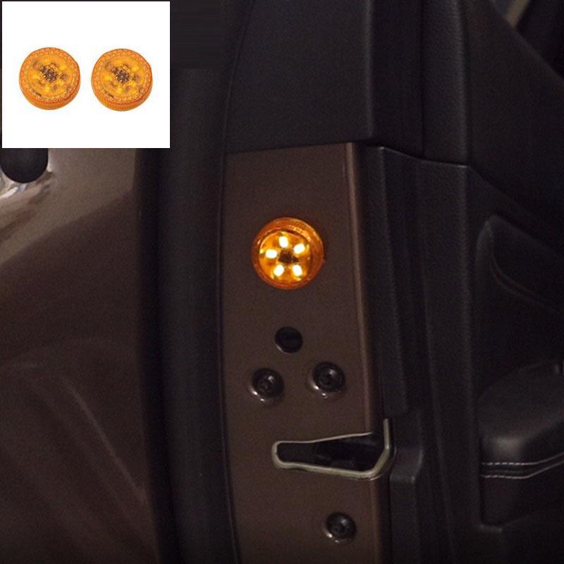 2 шт./компл. 5 светодиодов, сигнальная лампа открытой двери автомобиля, магнитный индикатор безопасности, вспышка для предотвращения столкновений