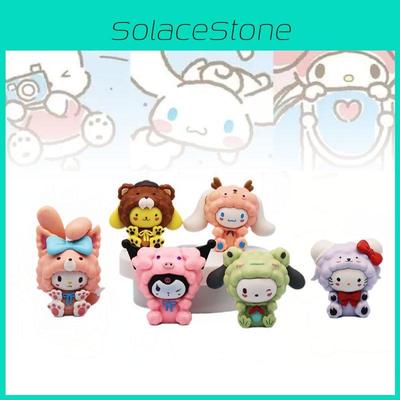 Новый набор коллекционных фигурок My Melody 8-го поколения, 6 очаровательных настольных украшений