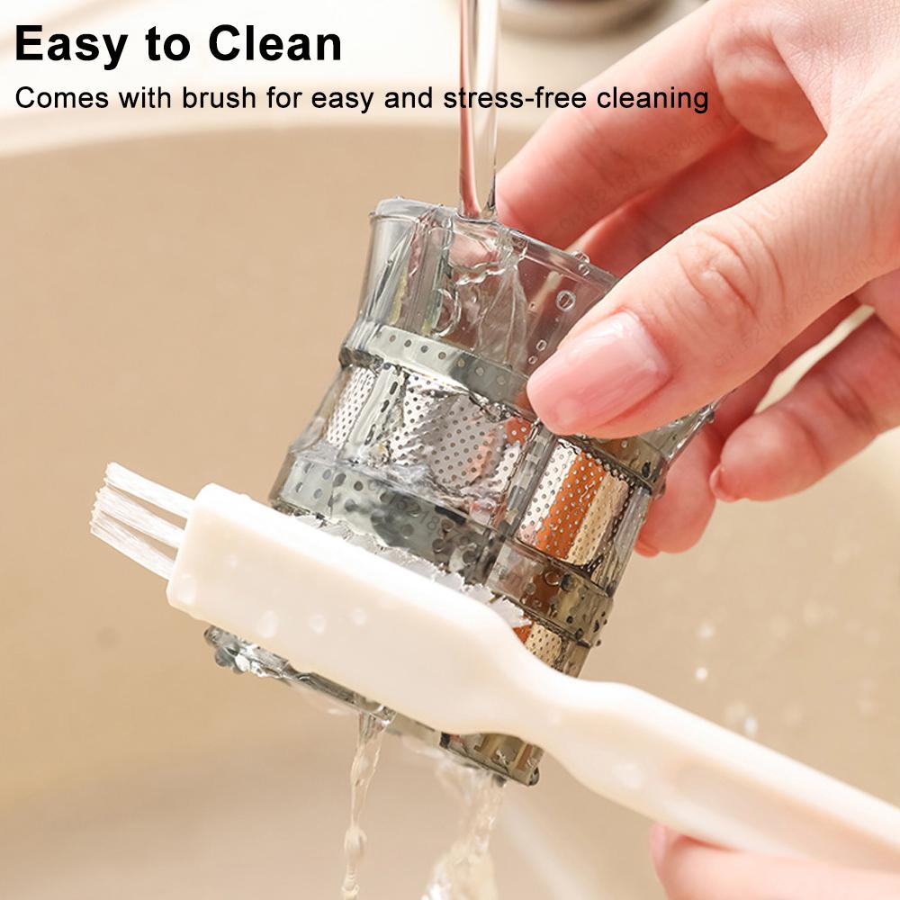 Портативная медленная соковыжималка для фруктов и овощей, соковыжималка холодного отжима со щеткой, мини-электрическая соковыжималка