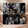Чехол для телефона T-Terrifier H-Horror C-Clown для Samsung S25, S24, S21, S22, S23, S30, Ultra, S20, Plus, Fe, Мягкий силиконовый черный чехол