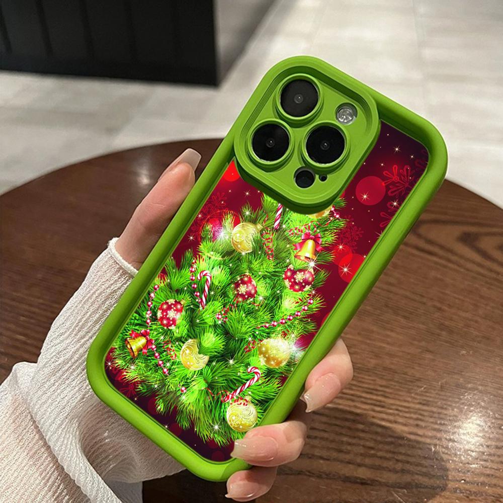 Чехлы для телефонов Ae113 Merry Christmas art Santa design art для iPhone 16 14 13 11 Pro Max 15 7 8 Plus 12 mini XR XS Max Angel Eye Ladder Protective Cover