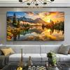 Large Size Mosaic DIY Full Diamond Painting Kits Art Beautiful Forest Lake Scenery Embroidery Cross Stitch Rhinestones