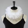 Layered Mesh Puffy Collar Tulle Scarf Palace Neck Ruff Collar Decorative Fake Collar Necklace Clown Cosplay Costume Props